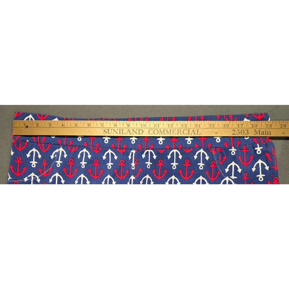 Womens 3X Pull On Stretchy Shorts Coastal Anchor Sail Beach Pockets Casual - Picture 3 of 6
